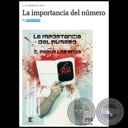 LA IMPORTANCIA DEL NÚMERO - Por DELFINA ACOSTA - Sábado, 27 de Marzo de 2010